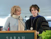 Barbara Walters and President Karen R. Lawrence